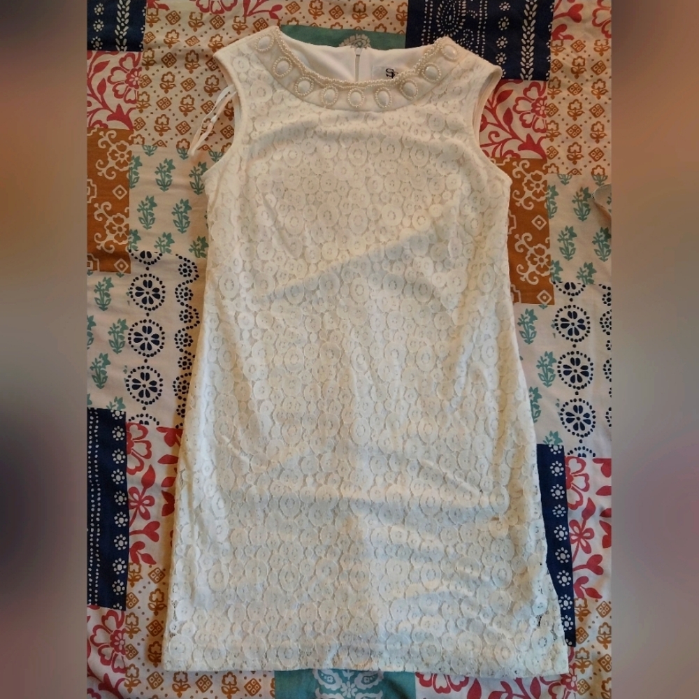 Lacy white dress